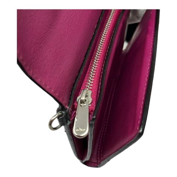 Dior Leather Diorissimo Black and Pink Small Wallet EUC - Picture 6 of 7
